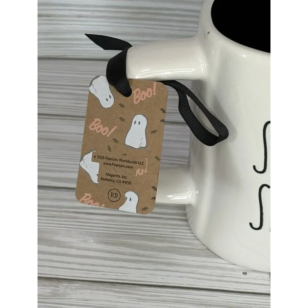 Rae Dunn Halloween Ghost Spider BOO SPOOKY SEASON Coffee Chocolate Mug NEW 2025